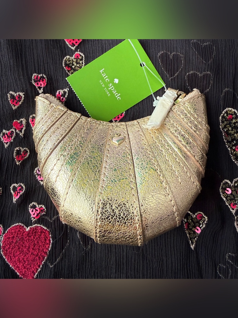 NWT Kate Spade Croissant Coin Purse